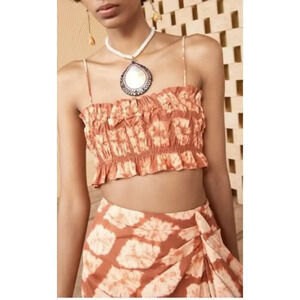 NWT‎ Ulla Johnson Women's Size 8 Tie-Dye Riya Bralette in Sequia